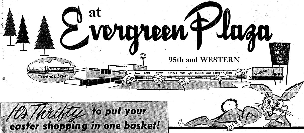 Evergreen Plaza Easter Ad